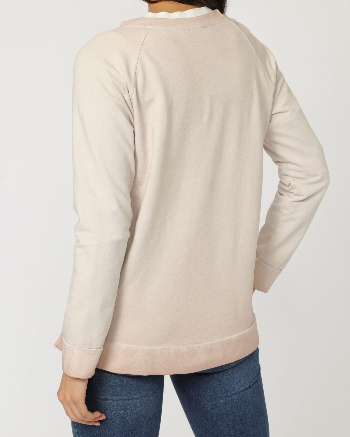 Sudadera mujer, sweat, camiseta algodón, diseño corazón delantero, efecto doble capa, manga larga, cuello redondo, estilo casual, corte amplio, color beige, talla L, suave, versátil, cómoda ✅Entrega 24/48h