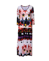 Vestido largo estanpado