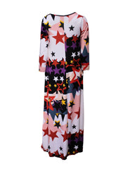 Vestido largo estanpado