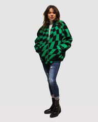 Chaqueta efecto peluche