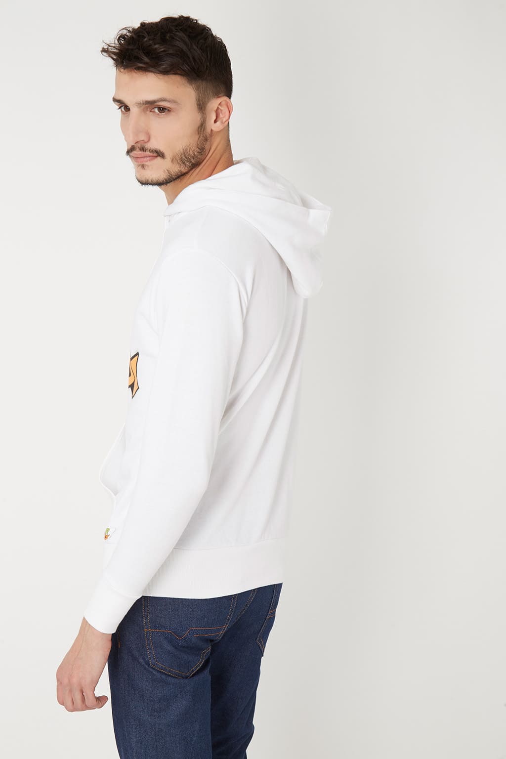 Sudadera algodón blanca hoodie jersey Melon Kid estampado divertido casual manga larga capucha cordón puños canalé cómoda exclusiva talla L niño niña ✅Entrega 24/48h