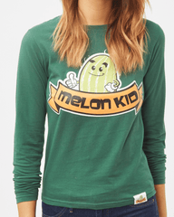 Camiseta infantil manga larga top playera algodón diseño casual cuello redondo color verde talla L cómoda ligera ideal diario escolar entretiempo ✅Entrega 24/48h