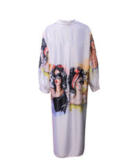 Vestido camisero largo