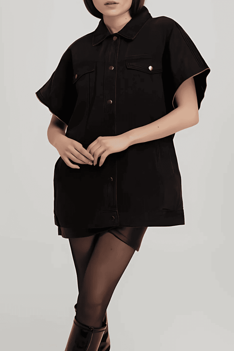 Falda mujer efecto piel cinturón ajustable diseño urbano midi skirt cuero sintético elegante cómoda sofisticada negra talla L ideal oficina noche outfits modernos ✅Entrega 24/48h