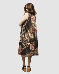 Chaleco antelina estampado