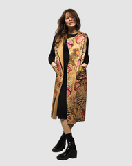 Chaleco antelina estampado
