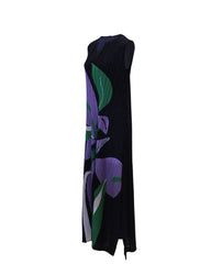 Vestido largo plisado