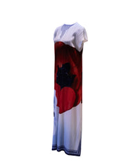 Vestido estampado largo