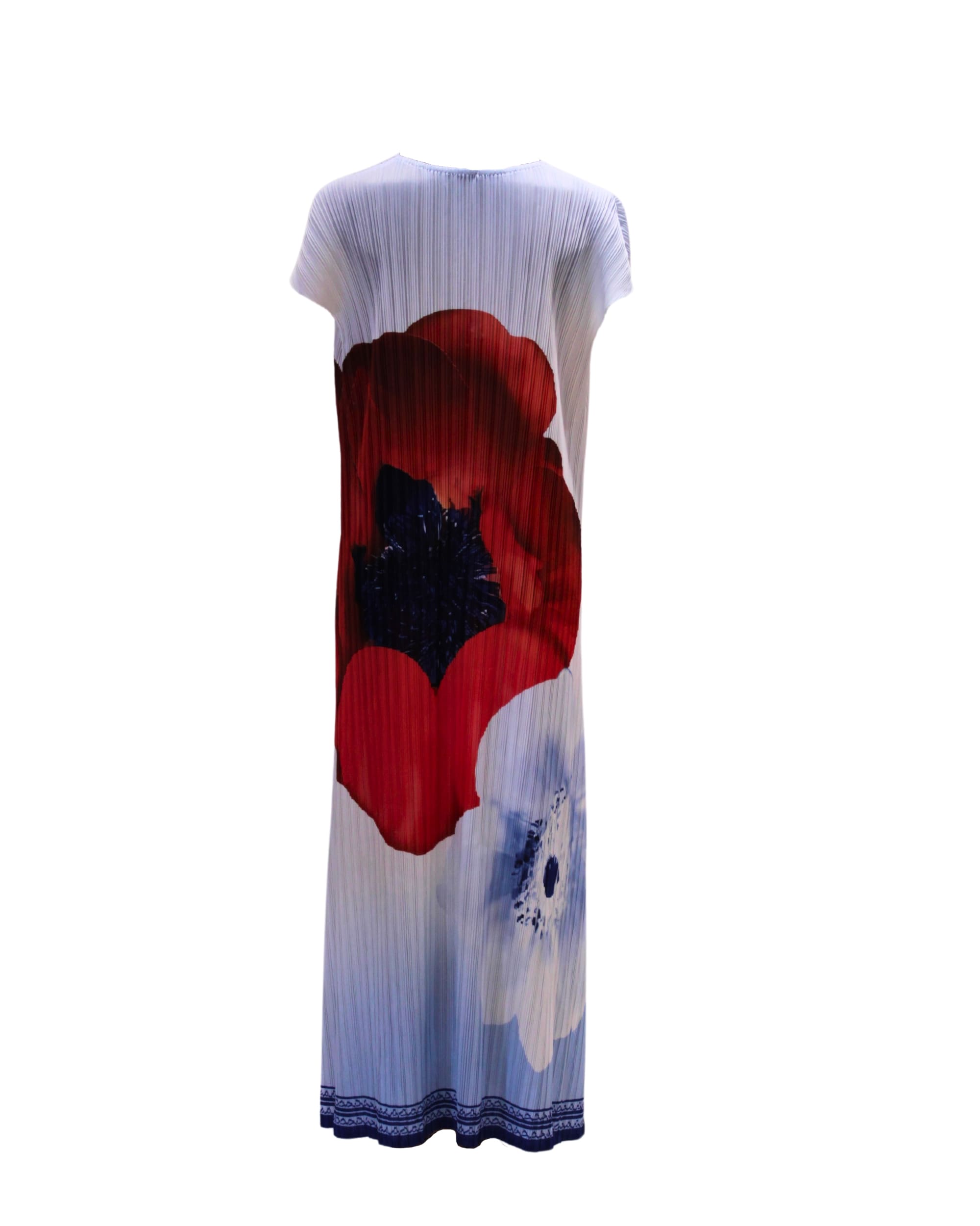 Vestido estampado largo