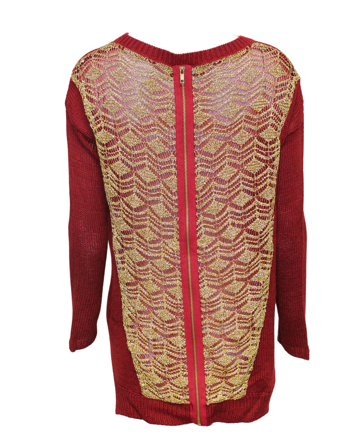 Suéter tejido femenino, sweater suéter, manga larga, escote V, modelo clásico, tejido suave, estilo versátil, color rojo, talla S, ideal días frescos, cómodo y elegante ✅Entrega 24/48h