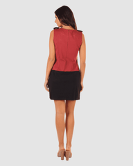 Vestido combinado