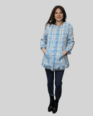 Chaqueta larga tweed