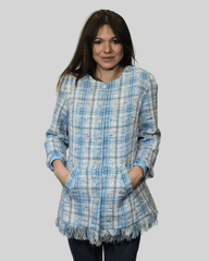 Chaqueta larga tweed