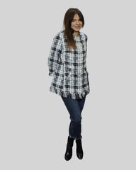 Chaqueta larga tweed