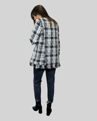Chaqueta larga tweed