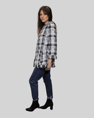Chaqueta larga tweed