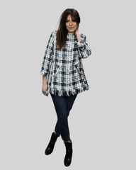 Chaqueta larga tweed