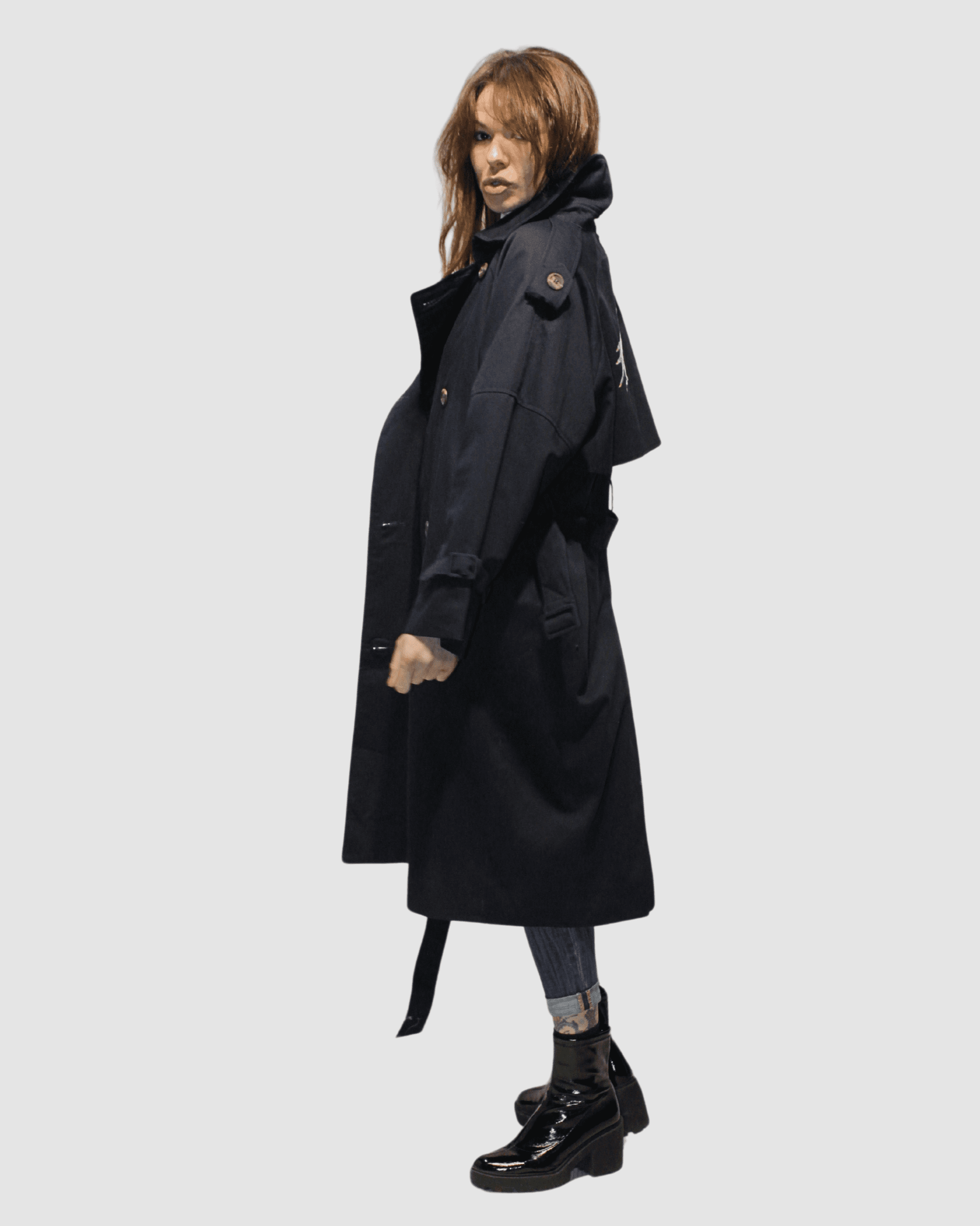 Trench con cinturón