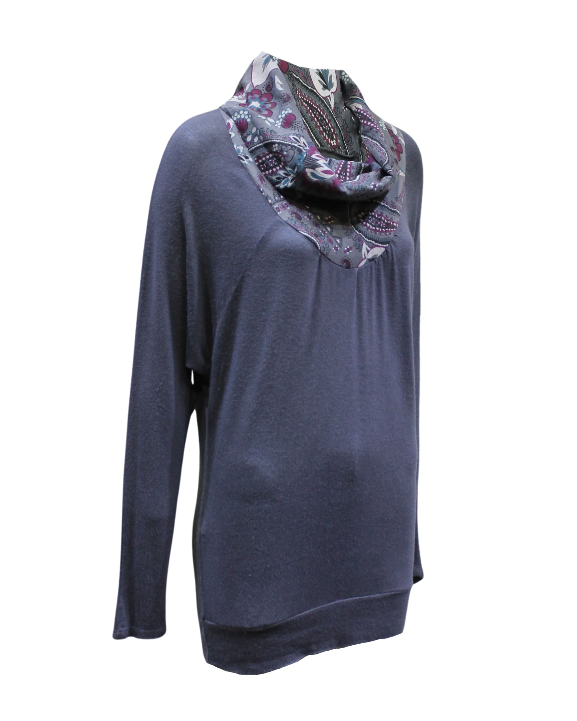 Jersey cuello drapeado