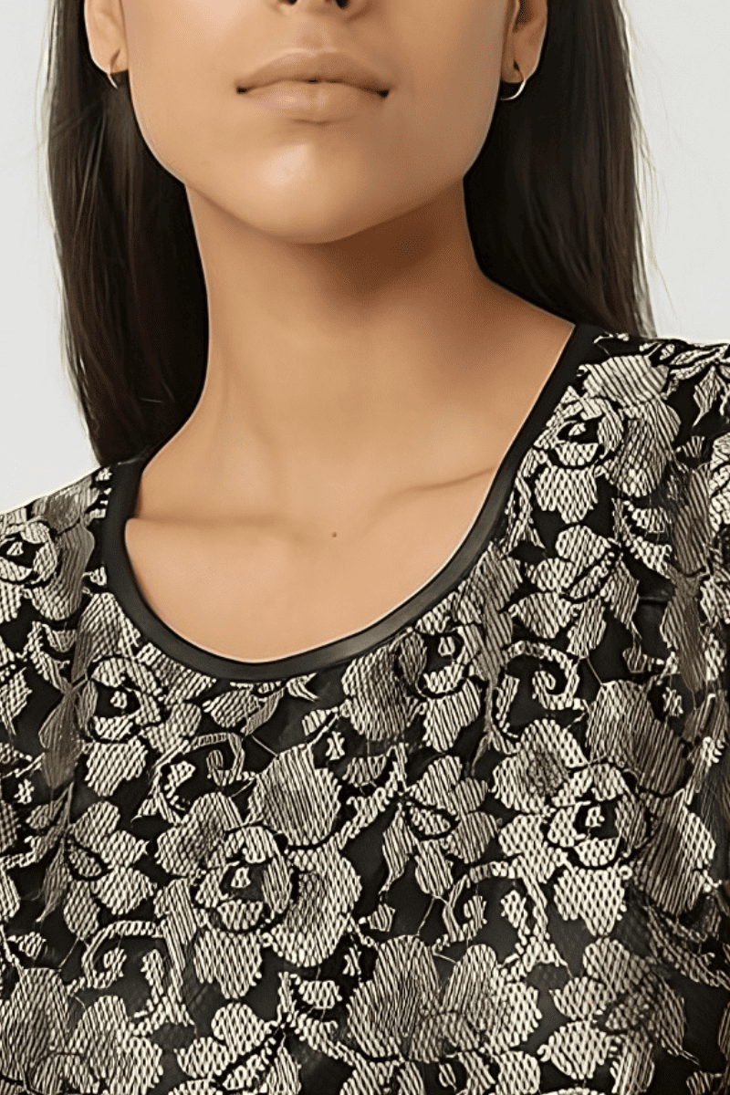 Vestido corto mujer, dress tul floral transparencias, manga larga, estilo elegante, material ligero, ideal eventos, color negro, talla M disponible, sofisticado y versátil, fácil de combinar, ✅Entrega 24/48h