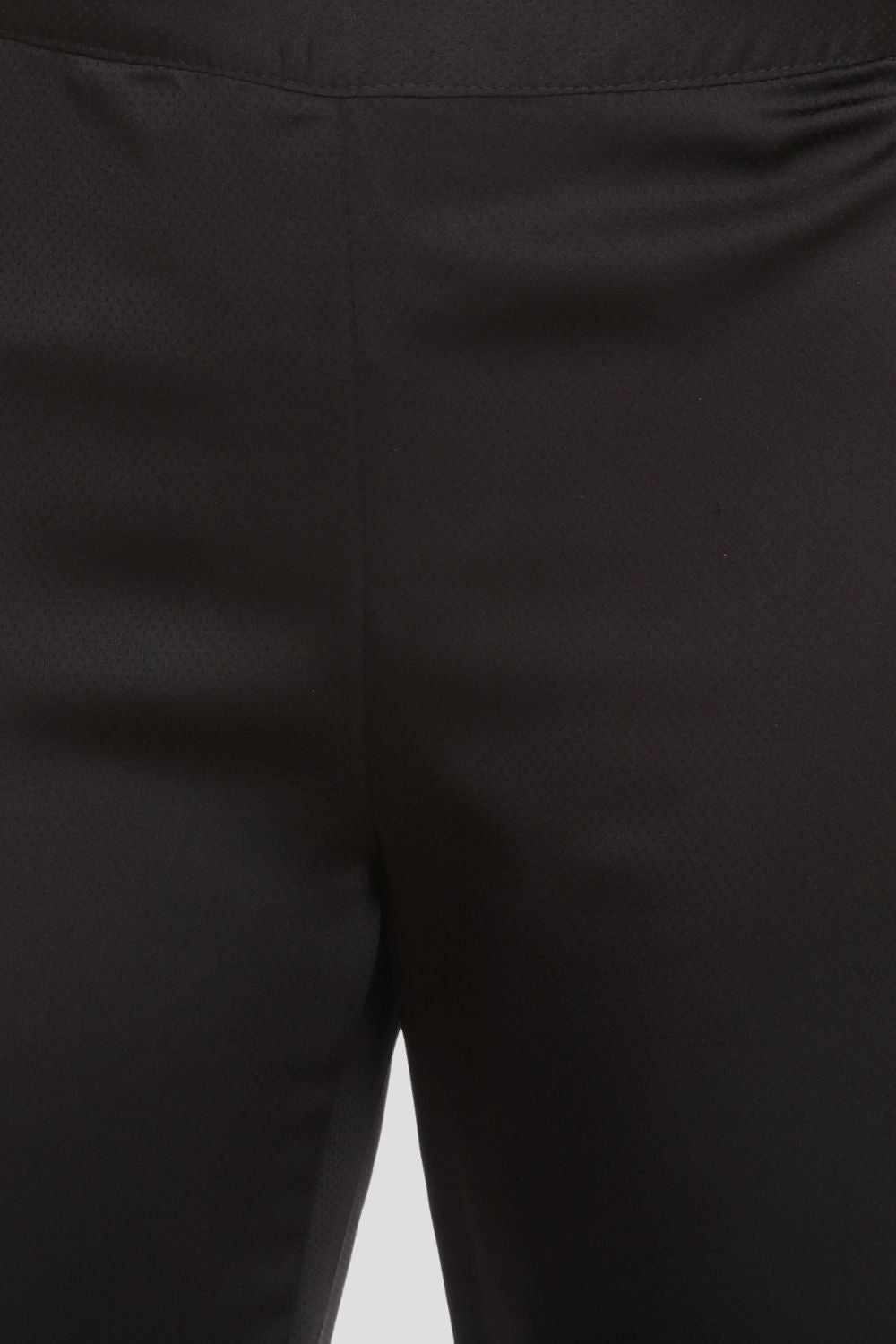 Pantalón mujer Anany AN-040292 satinado, cintura elástica, fit recto, estilo elegante versátil, facilidad movimiento, talla 38, color negro, tejido suave cómodo, ideal oficina eventos ✅Entrega 24/48h