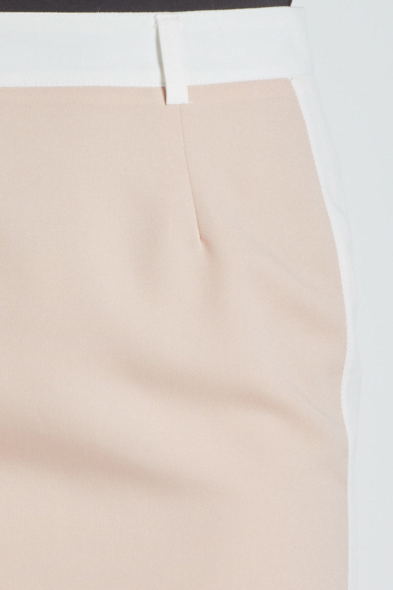 Falda mujer recta short skirt estilo clásico elegante trabillas cintura cremallera trasera abertura trasera, cómoda versátil, poliéster, talla 38, color rosa claro, ideal oficina eventos primavera verano ✅Entrega 24/48h
