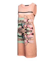 Vestido recto sin mangas