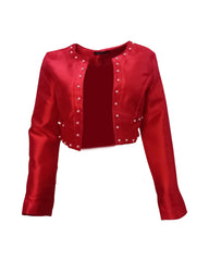 Chaqueta corta satinada