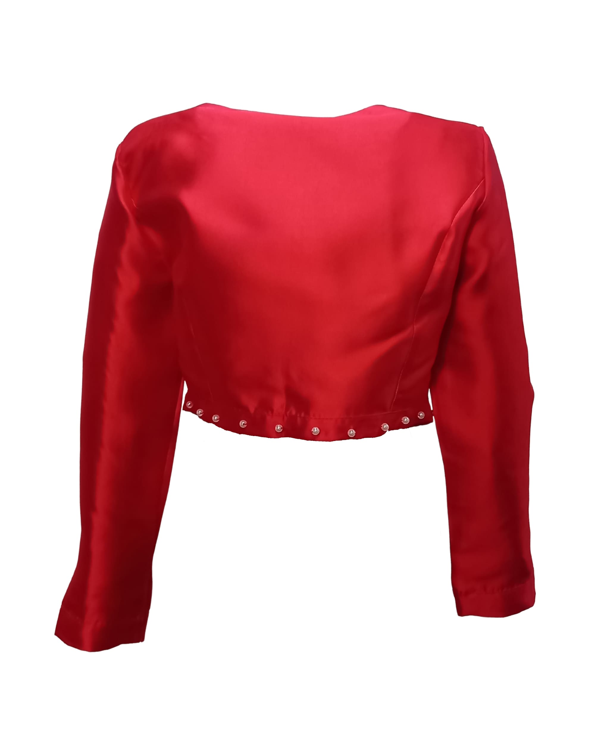 Chaqueta corta satinada