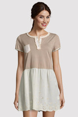 Vestido combinado