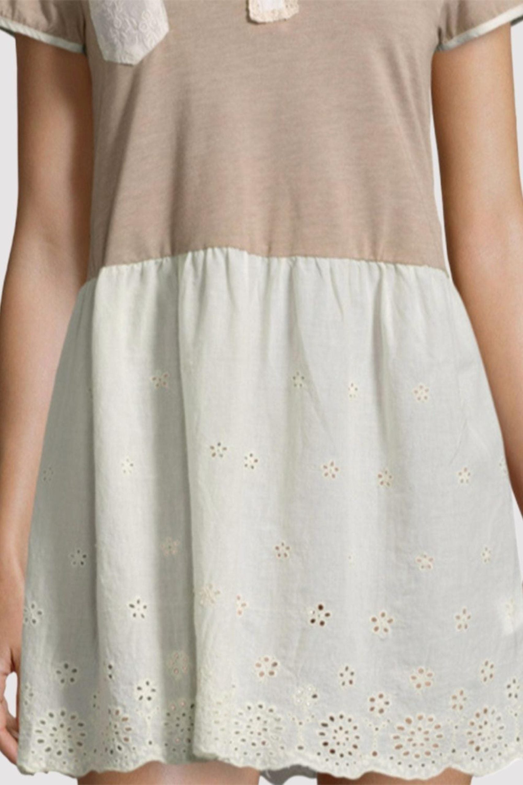 Vestido combinado