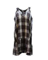 Vestido estampado de cuadros