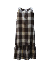 Vestido estampado de cuadros