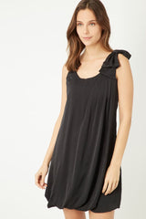 Vestido corto elegante, dress asimétrico, outfit drapeado, hombro lazo, tejido suave, moderno, cómodos, exclusivo, color negro, talla L, ideal eventos y cenas, look sofisticado, fácil combinar ✅Entrega 24/48h