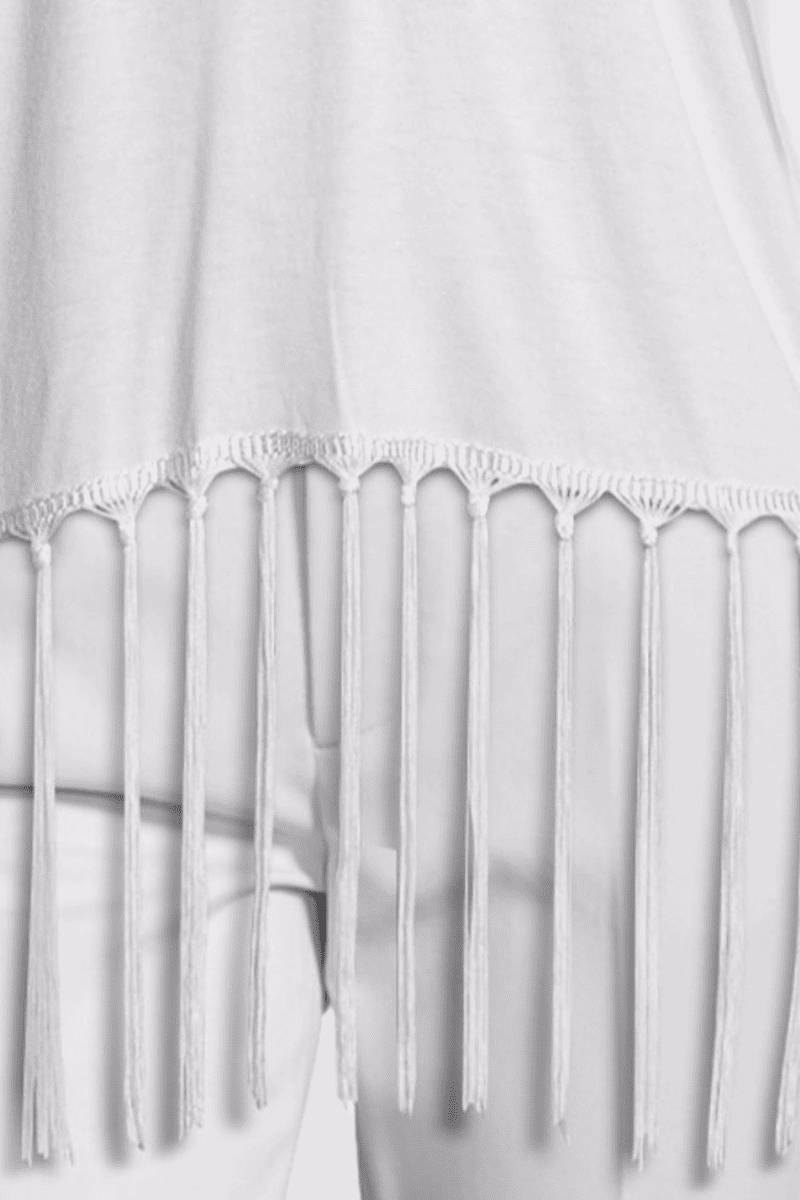Blusa con flecos