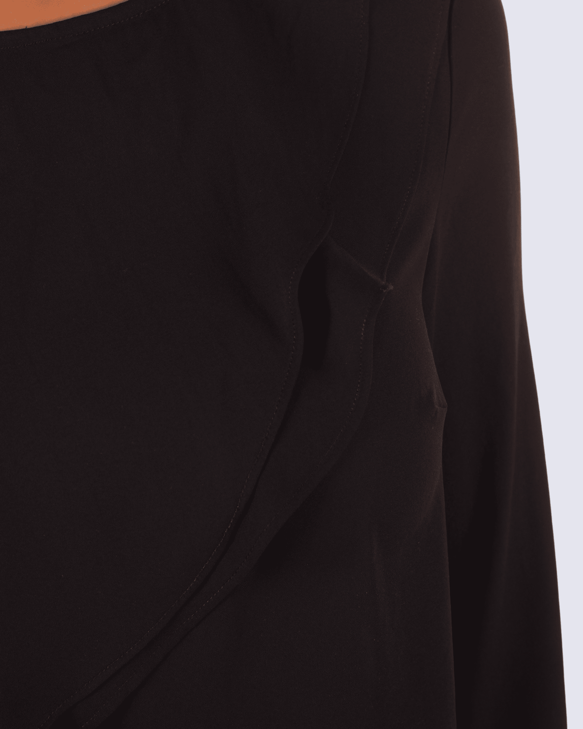 Blusa mujer manga larga elegante urbana oficina, camisa ladies formal, diseño volante asimétrico, corte regular, tela suave, sofisticada, ideal otoño invierno, color negro, talla L, look profesional y cómodo ✅Entrega 24/48h
