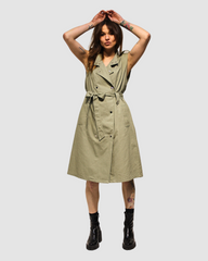 Vestido tipo trench