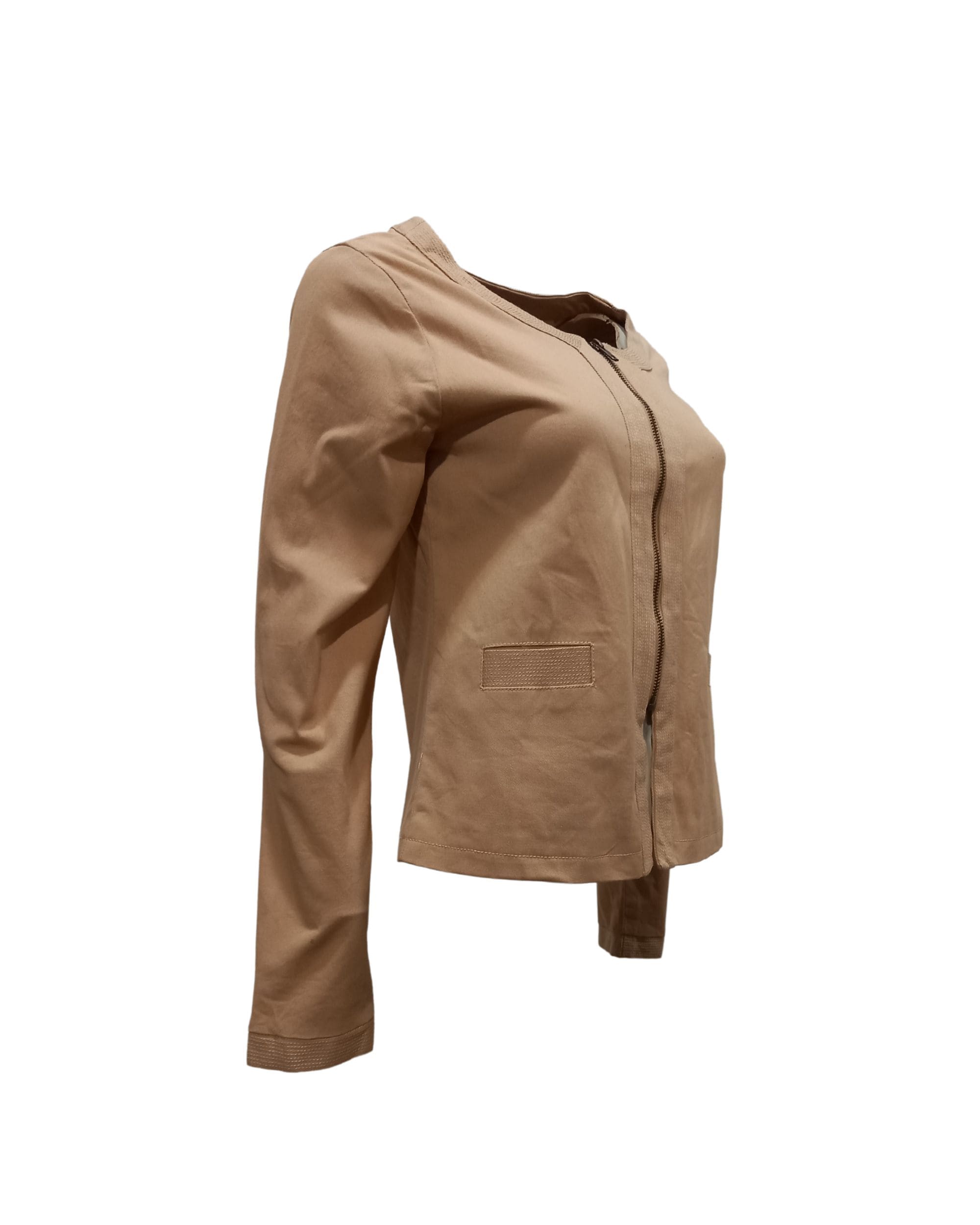 Chaqueta cuello redondo