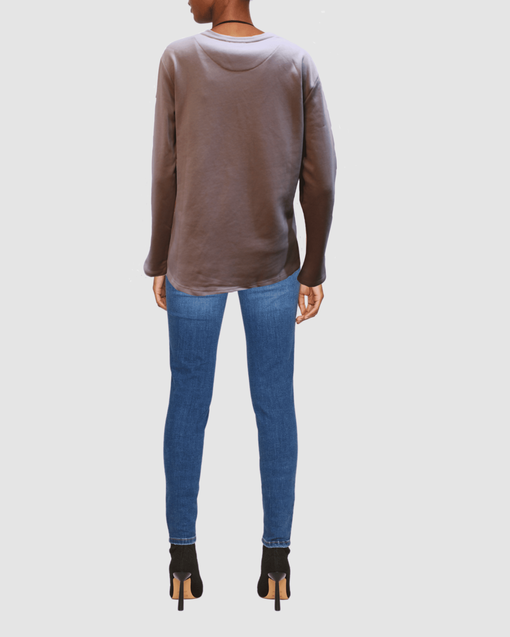 Sudadera mujer, jersey casual, rayas lentejuelas, diseño moderno, tacto suave, corte relajado, estilo urbano, color gris, combina jeans tacones, talla 38, cómoda, ideal reuniones, 40 colores disponibles ✅Entrega 24/48h
