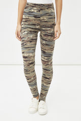 Leggings mujer camuflaje, pants, leggings deportivos, cintura alta, tejido elástico suave, estilo urbano casual, ligeros, color verde, talla 38, cómodos, versátiles, fáciles de combinar ✅Entrega 24/48h