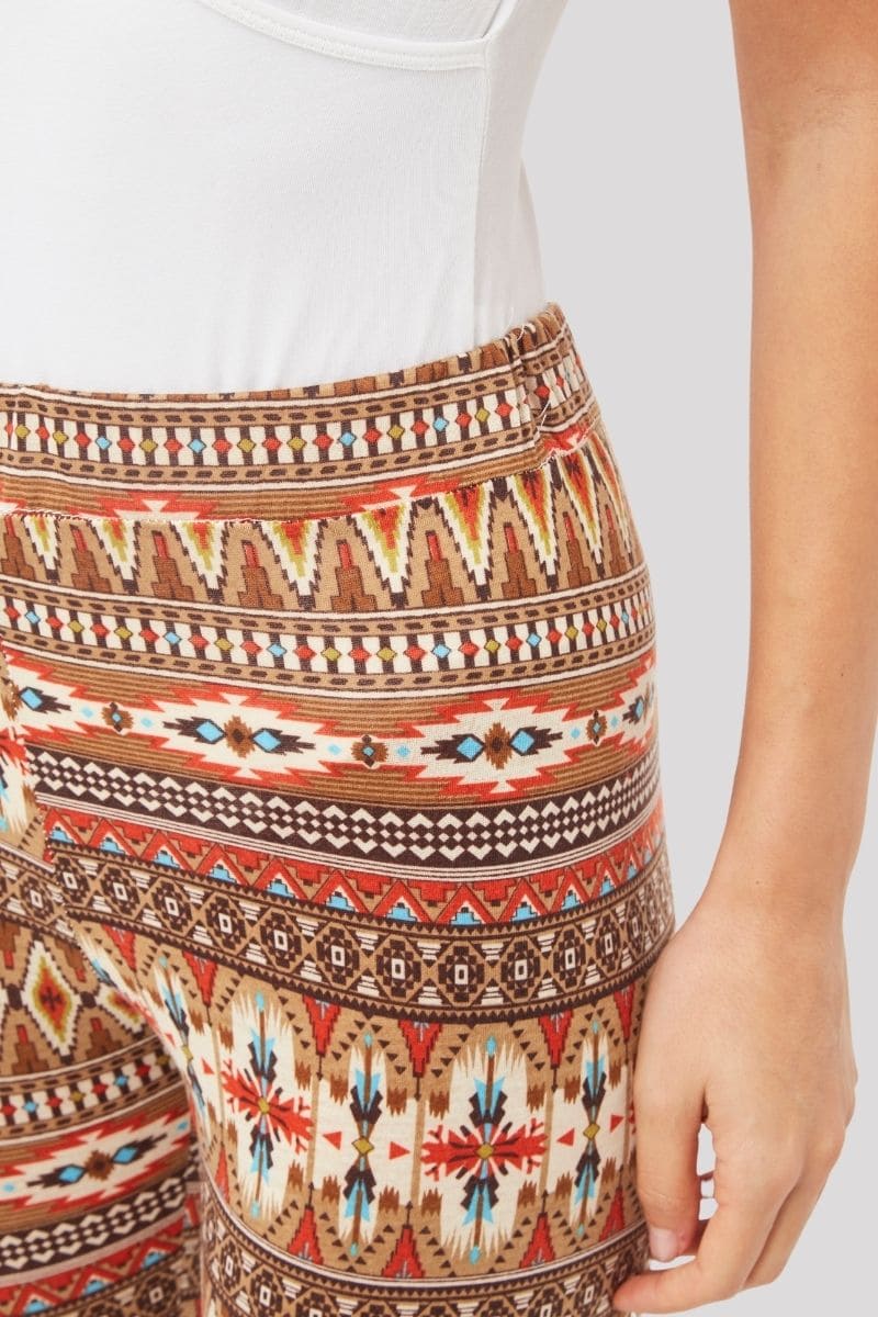 Legging mujer, leggings tiro alto, diseño étnico moderno, tejido elástico, comodidad total, estilo casual urbano, marrón, talla 38, ideal outfits versátiles, suave y ligero, fácil combinar, tendencia moda 2024 ✅Entrega 24/48h
