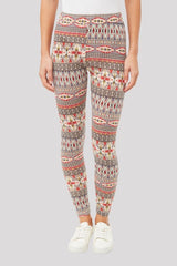 Legging mujer cómodo estampado tribal cintura alta, leggings étnicos, multicolor, tejido suave transpirable, versátil, urbano, disponible en talla 38, confort todo el día, máxima elasticidad ✅Entrega 24/48h
