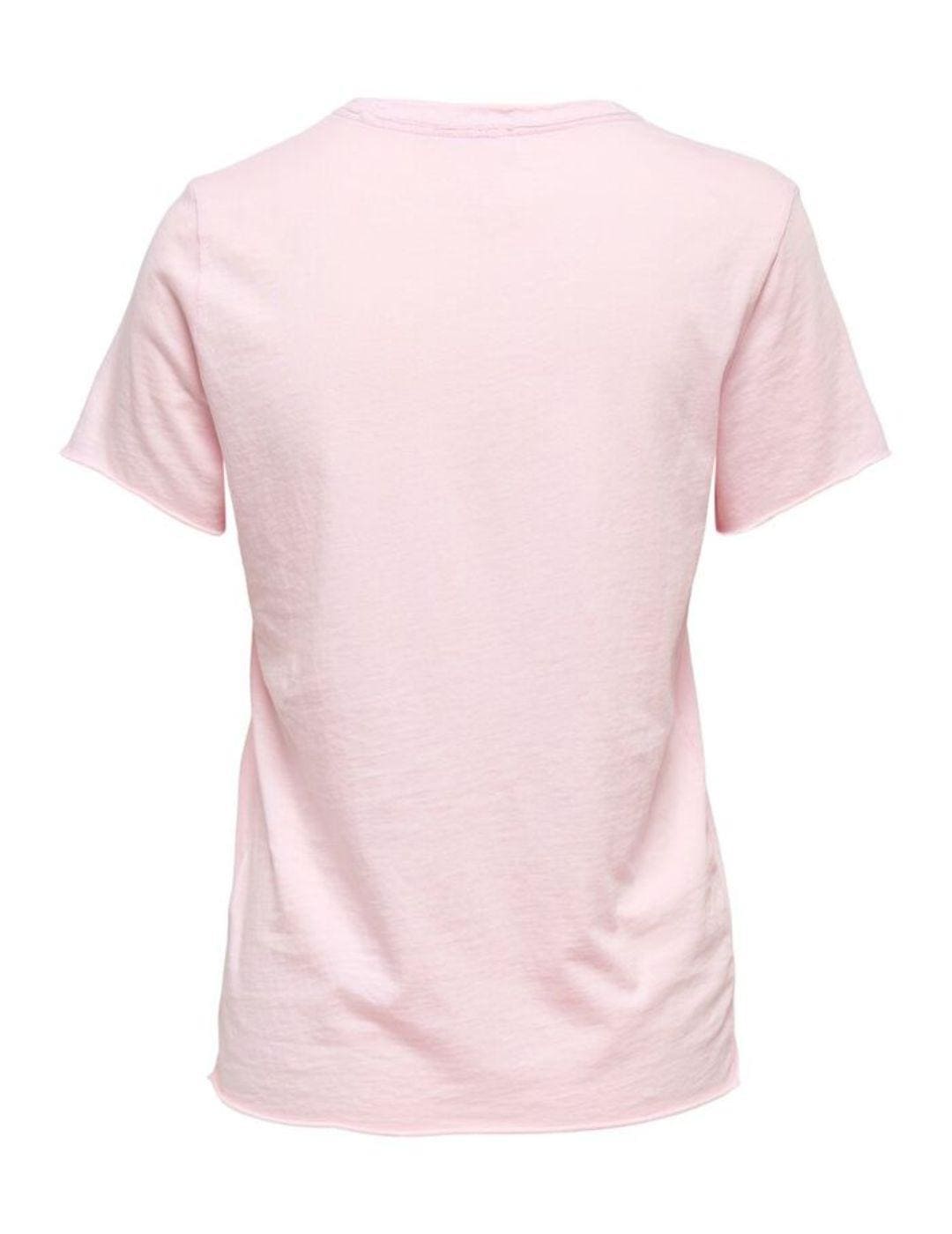 Camiseta mujer, top estampado London, algodón suave, manga corta, cuello redondo, estilo casual, corte regular, color rosa claro, talla 38, cómoda y versátil, ideal diario, ligera, ✅Entrega 24/48h