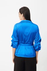 Blusa satinada