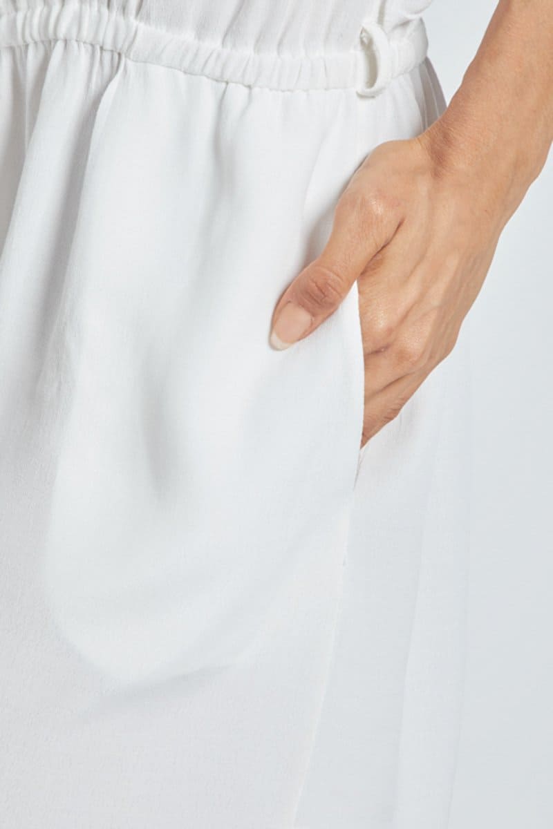 Vestido corto mujer, dress fluido casual urbano, cinturón elástico ajustable, modelo holgado, estilo versátil, blanco, talla 38, cómodo fresco, combina con sandalias o tacones ✅Entrega 24/48h