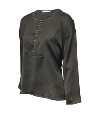 Blusa satinada