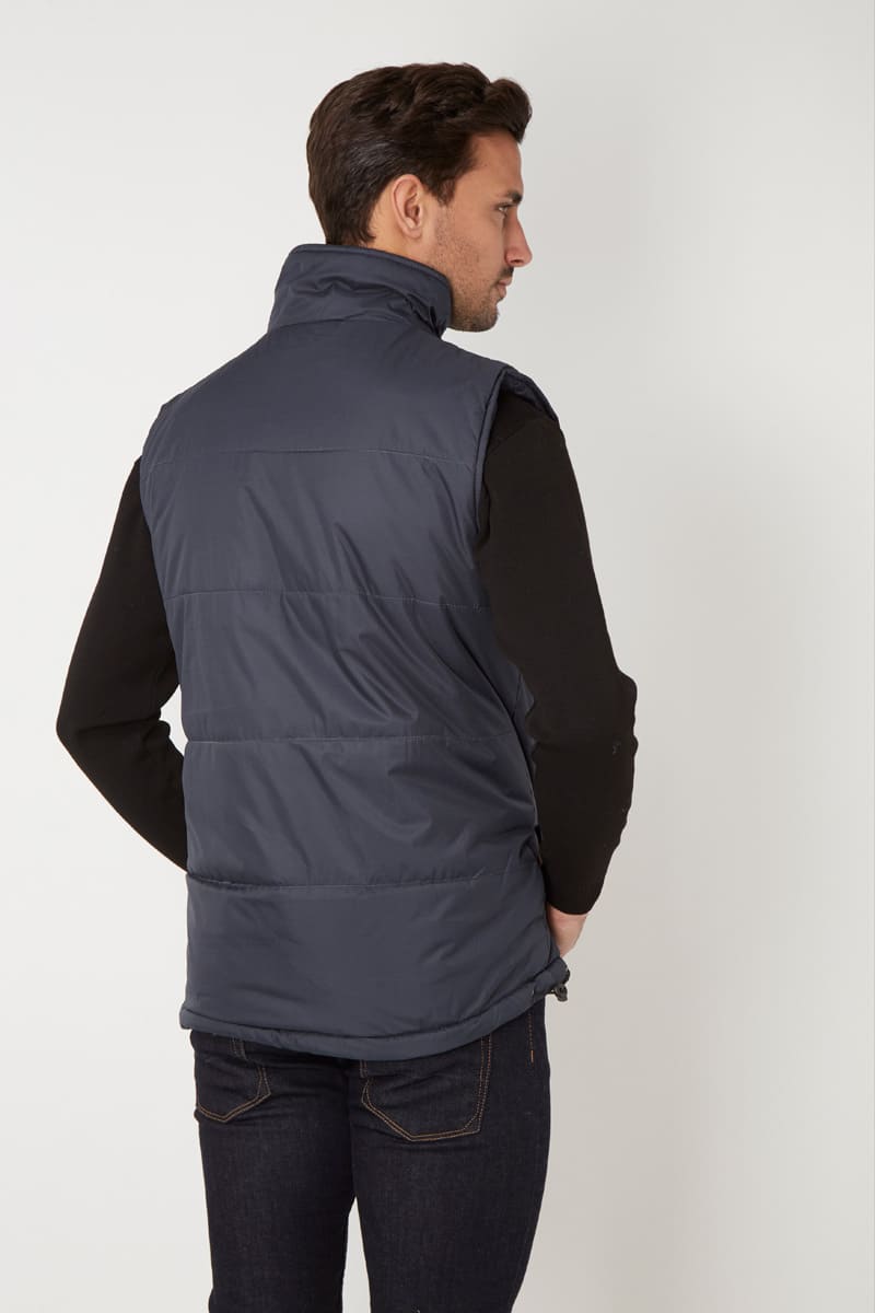 Chaleco acolchado ligero mujer hombre unisex estilo urbano moderno bolsillos funcionales aislamiento térmico cierre cremallera cómodo talla M azul marino abrigo casual viaje otoño invierno ✅Entrega 24/48h