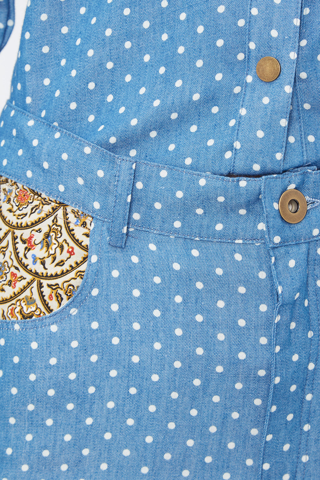 Falda tubo mujer, denim, falda lápiz, estampado lunares, bolsillos delanteros, corte ajustado, azul, talla L, casual, versátil, cómoda, ideal oficina y diario, tendencia Primavera/Verano, ✅Entrega 24/48h