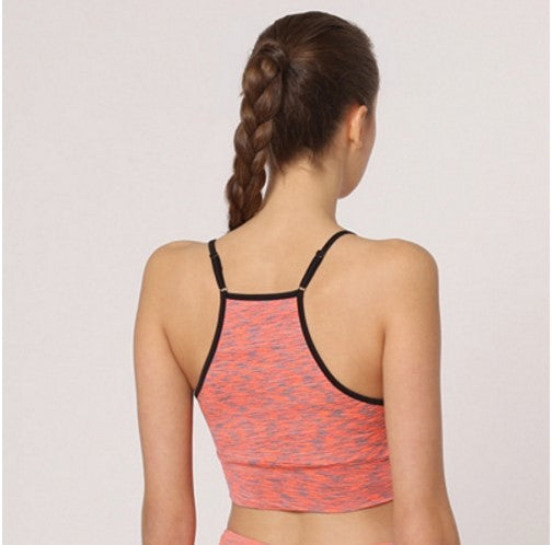 Top Deportivo Mujer Tirantes Soporte Medio Fitness Running Yoga Brassier Crop Suave Transpirable Comodidad Diseño Moderno Color Salmón Talla S Ideal Rutinas Actividad Física Versátil ✅Entrega 24/48h