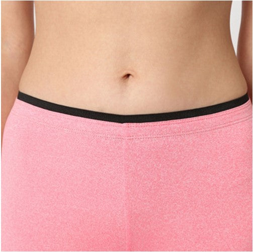 Legging deportivo mujer, yoga, running, modelo Gym&Soul P40047, tejido elástico, efecto jaspeado, banda cintura contraste, color rosa, talla L, comodidad máxima, versatilidad gimnasio urbano, look moderno ✅Entrega 24/48h